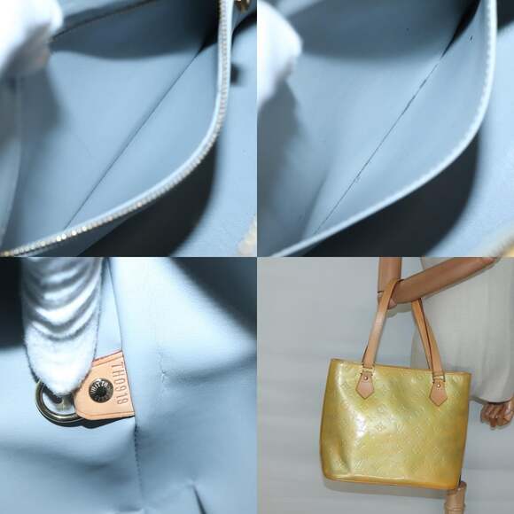 LOUIS VUITTON Monogram Vernis Houston Hand Bag Gris M91053 - Picture 11 of 13